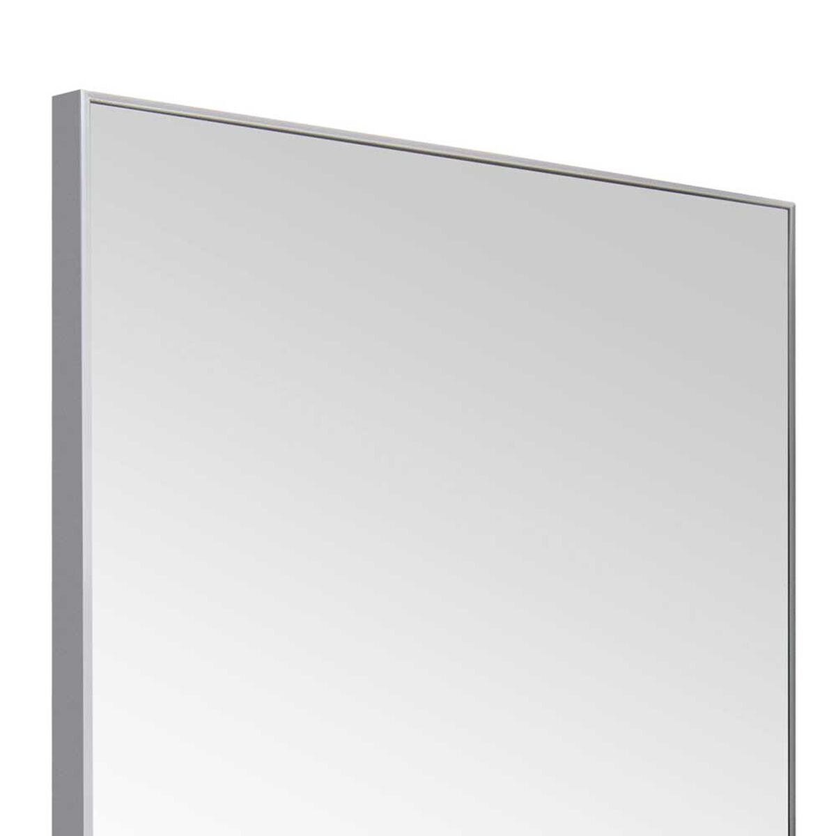 Espejo Marco Aluminio Vgo para Colgar Rectangular 120 x 30 cm Grafito