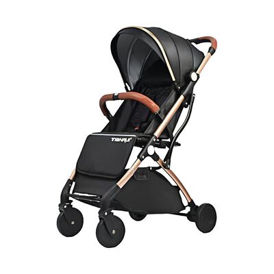 Coche de Paseo Últra Compacto con Accesorios Negro Lubabycas
