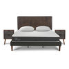 Cama Europea CIC King New Ortopedic + Respaldo Baker + 2 Veladores + Almohada Viscoel&aacute;stica
