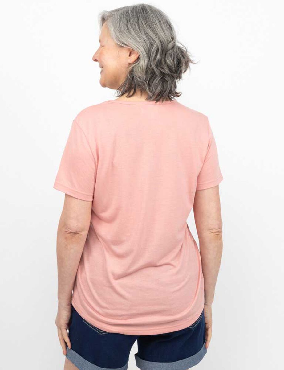 Polera Con Estampado Manga Corta Mujer Potman Club