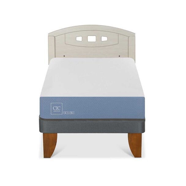 Cama Europea CIC 1 Plaza Excellence + Respaldo Gales Alpino