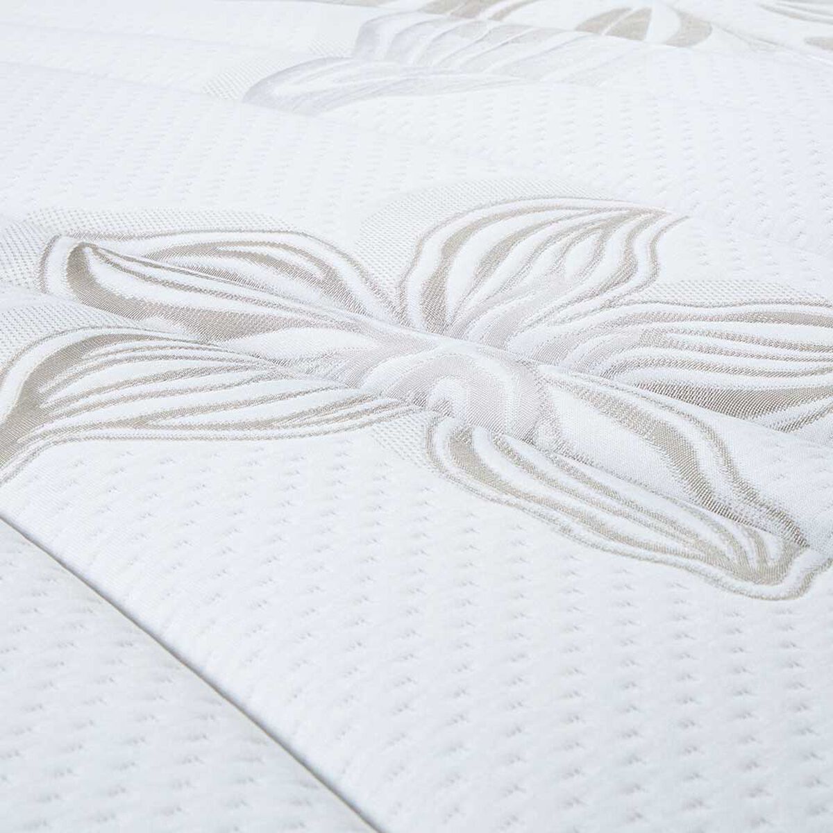 Cama Europea Rosen Base Dividida King Art 4 + Respaldo Niebla