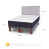 Cama Europea CIC Base Dividida King Grand Premium + Respaldo