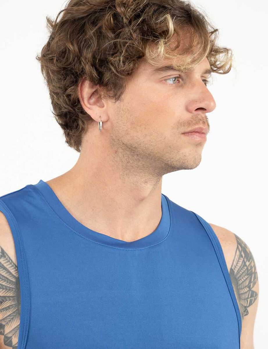 Polera Sin Mangas Hombre Black County