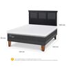 Cama Europea CIC 2 Plazas Ortopedic Advance + Respaldo Torino Negro