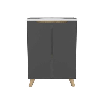 Imagen 2 del producto Mueble Lavamanos TuHome Laurent 1 Puerta Plomo