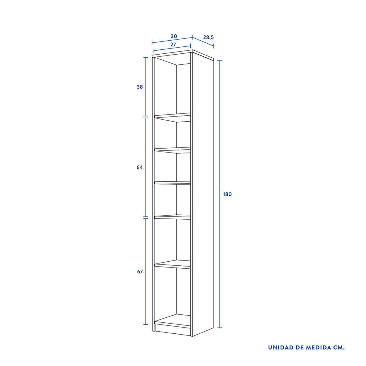 Mueble de Baño Organizador CIC 2 Puertas