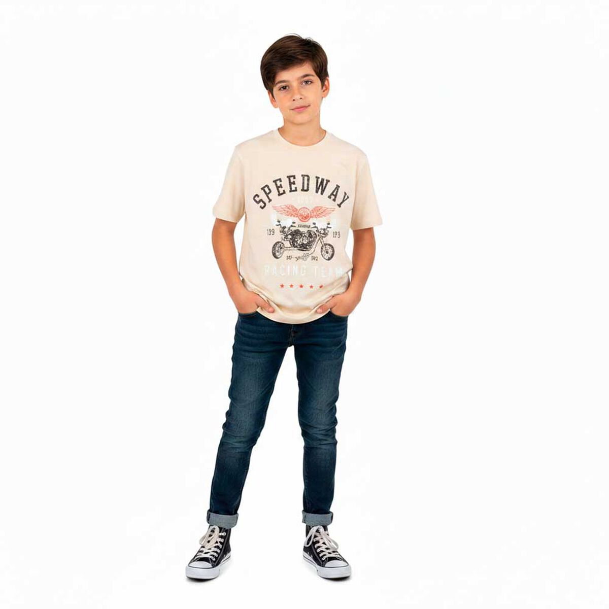 Polera Manga Corta Algod&oacute;n Ni&ntilde;o Cutback