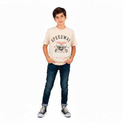 Polera Manga Corta Algod&oacute;n Ni&ntilde;o Cutback