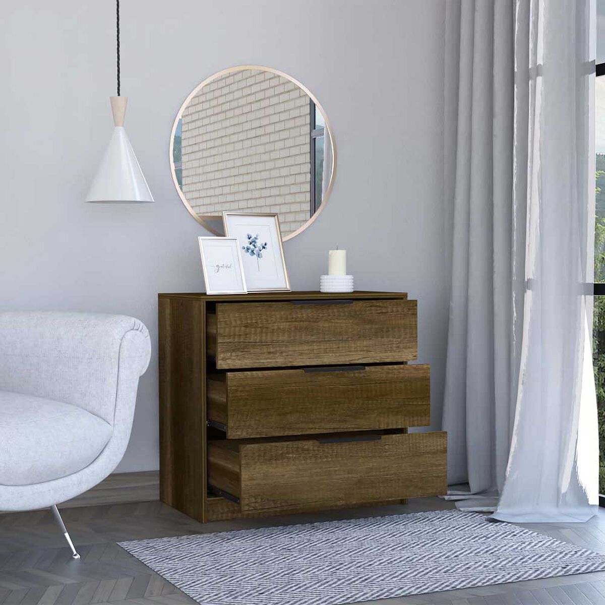 Cómoda TuHome Kaia 3 Cajones