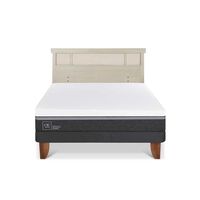 Cama Europea CIC 2 Plazas Ortopedic Advance + Respaldo Dublin Alpino