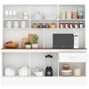 Mueble de Cocina Vekkahome White 1 Caj&oacute;n 12 Puertas Caf&eacute;