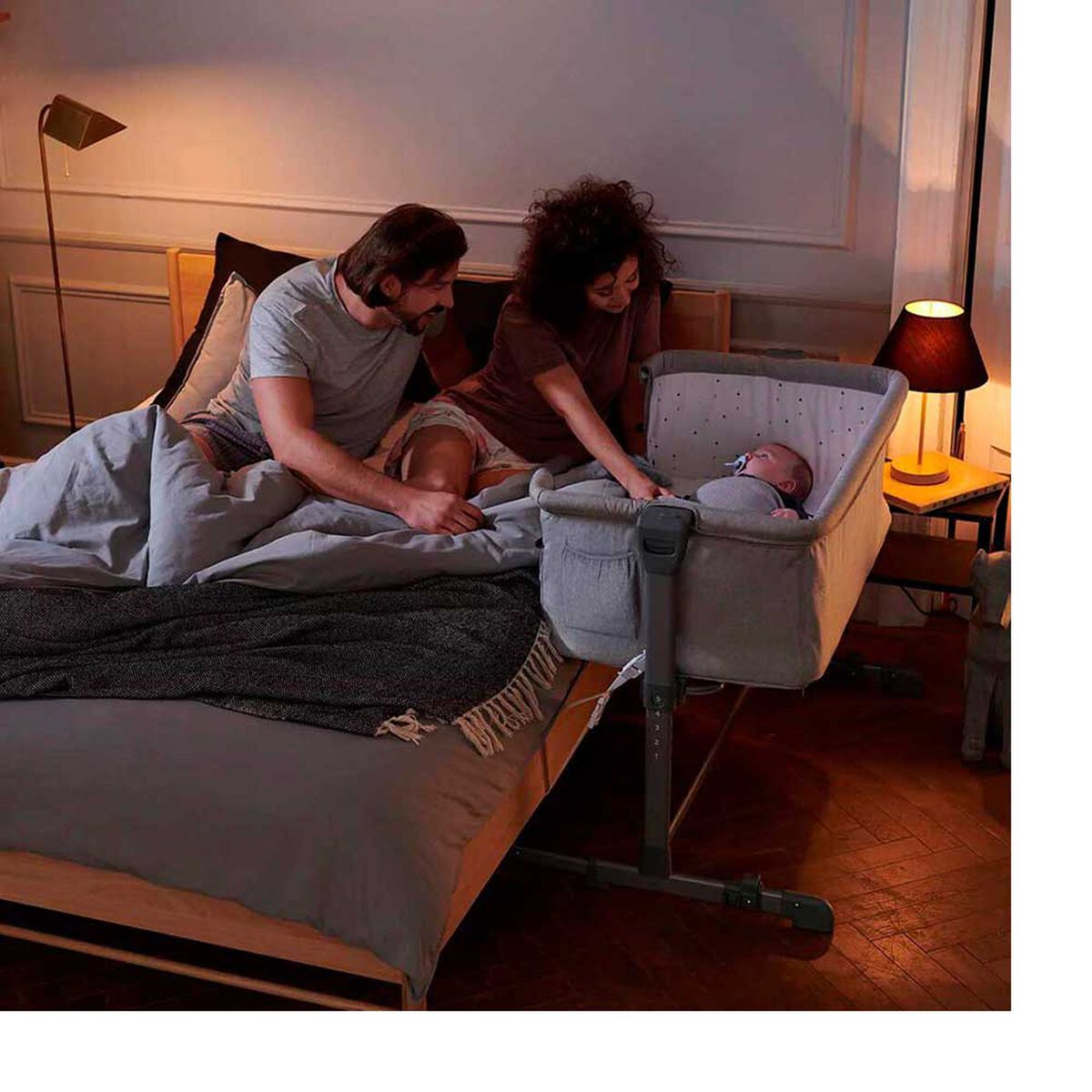Cuna Colecho Neste Up Gris Light  Kinderkraft