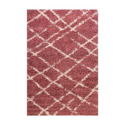 Alfombra Dib Shaggy Design 180 x 275 cm Rosa