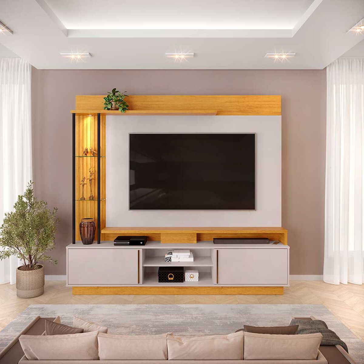 Home Di Poretti Martino 70" Caf&eacute; Claro