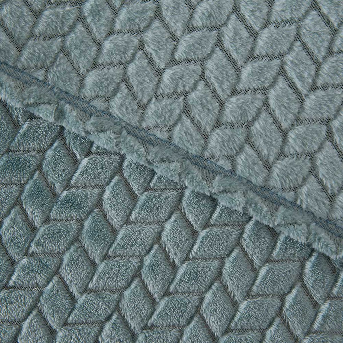 Frazada Mashini Jqd Flannel Nevada 1.5 Plazas Celeste