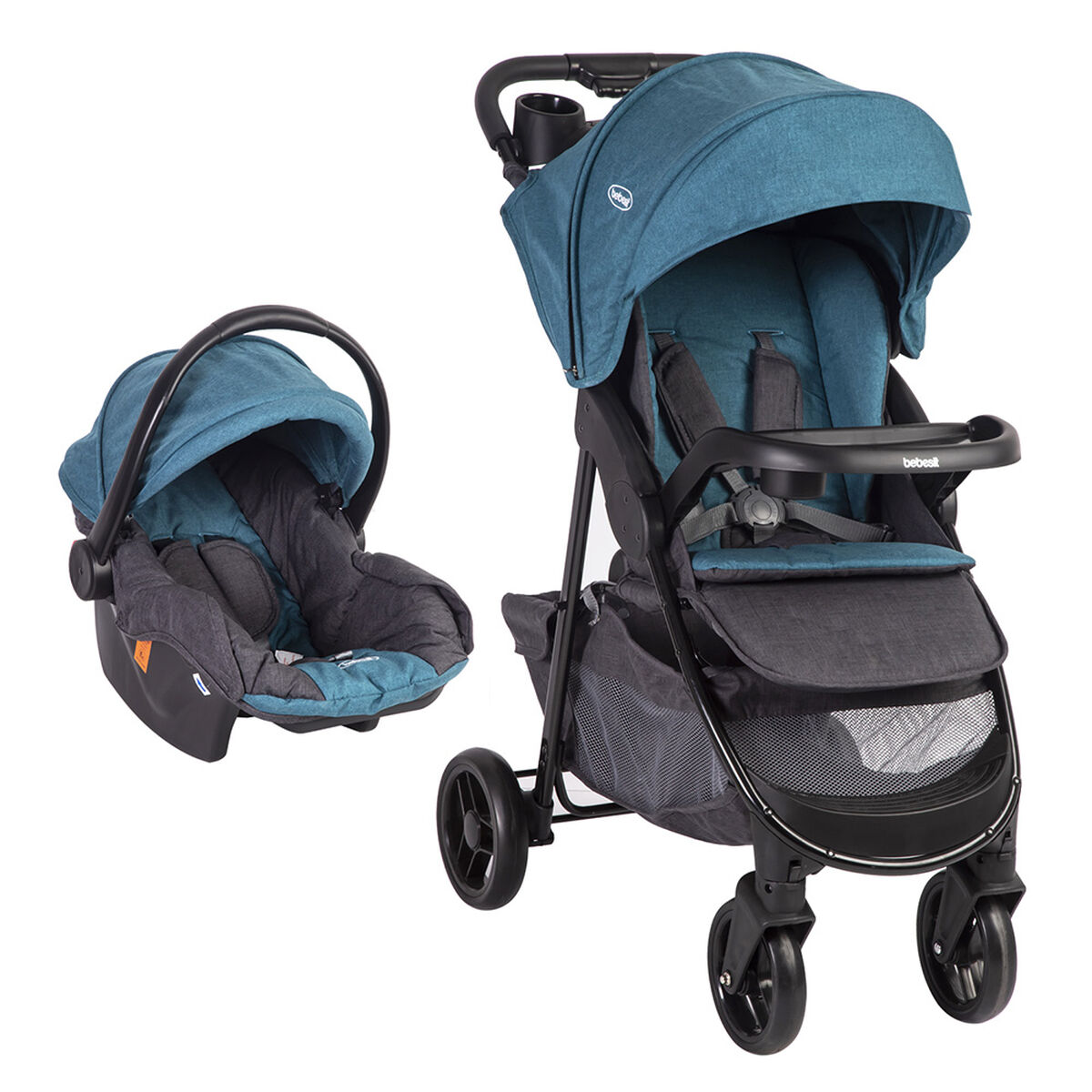 Coche Travel System Sienna Azul Bebesit
