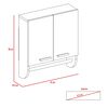 Botiquín Bath 28 + Base Lavamanos + Estante Wc + Auxiliar TuHome BigBath Blanco