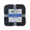 Frazada Poliéster Doral 2 Plazas Deluxe Gris Oscuro