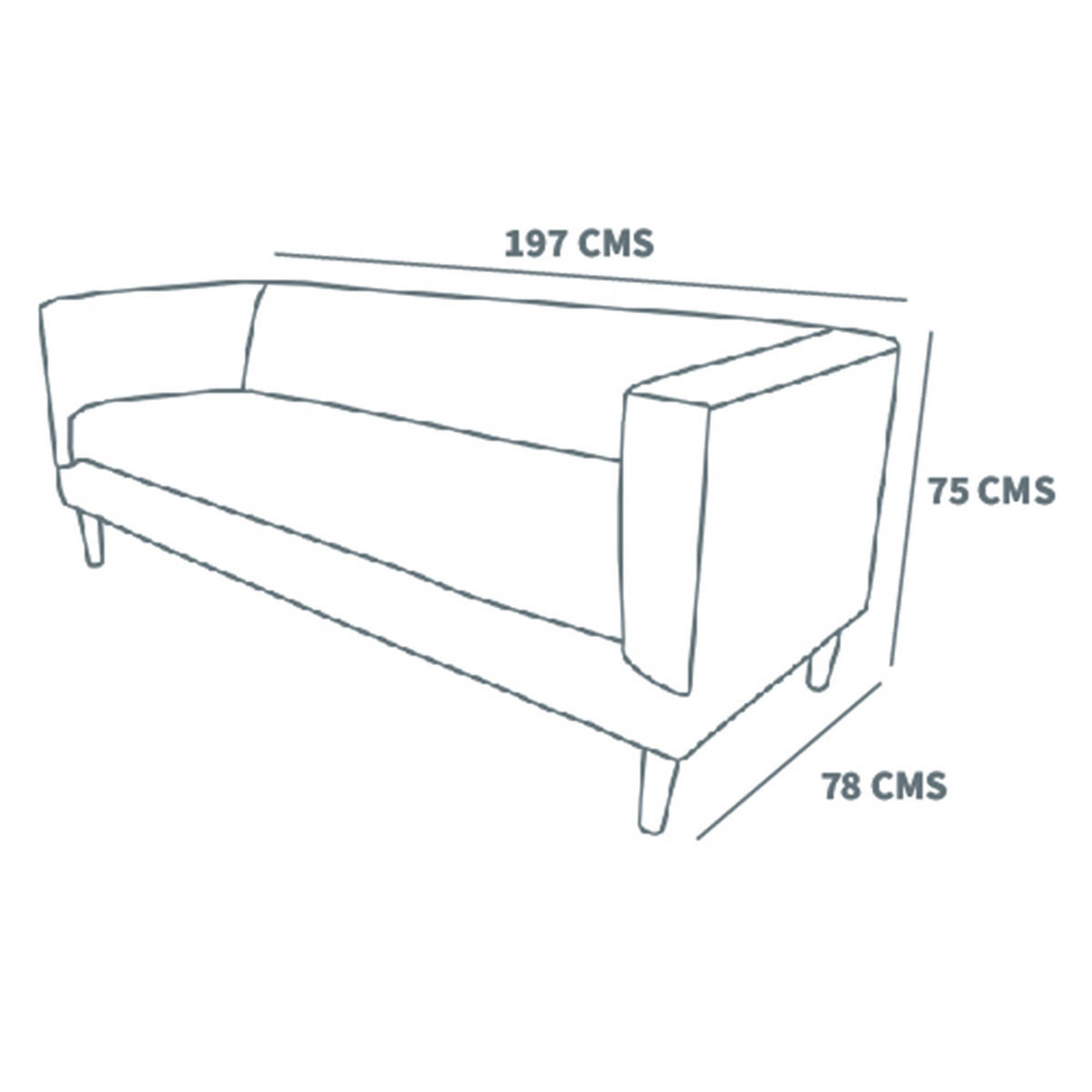 Sof&aacute; Tela Velvet Latam Home Sorrento 3 Cuerpos
