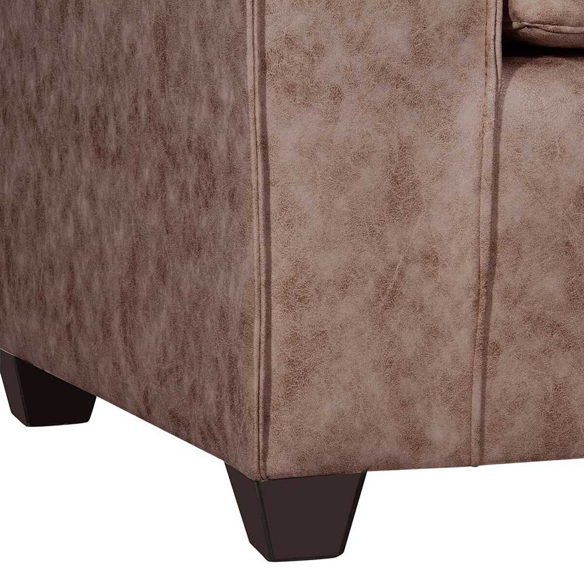 Juego de Living Black Factory Ezeiza Sof&aacute; 3 Cuerpos + Sof&aacute; 2 Cuerpos + Dos Sillones 1 Cuerpo Caf&eacute;