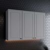 Mueble de Cocina Home Mobili Americana 3 Puertas Gris