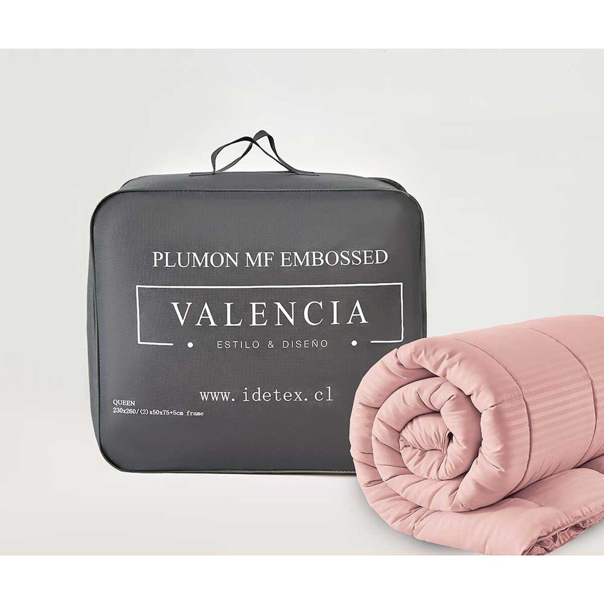 Plum&oacute;n Valencia 2,5 Plazas Embossed Rosa