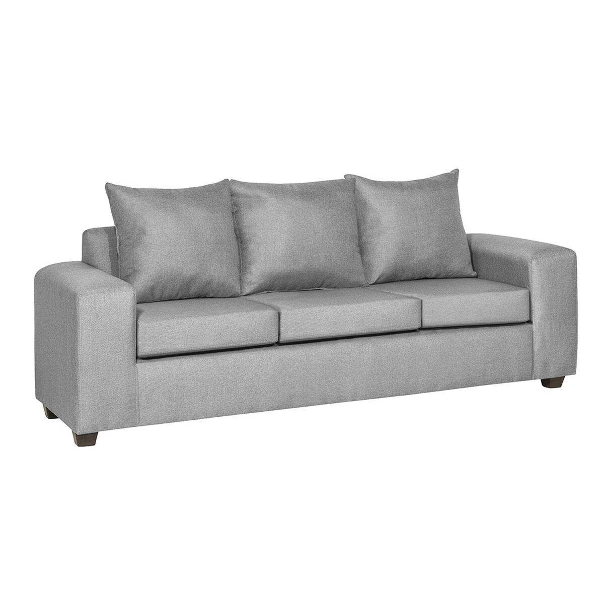 Sofá Innovamuebles Kahlo 3 Cuerpos Gris Claro
