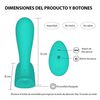 Vibrador Doble Anal Juguete Sexual a Prueba de Agua Winyi