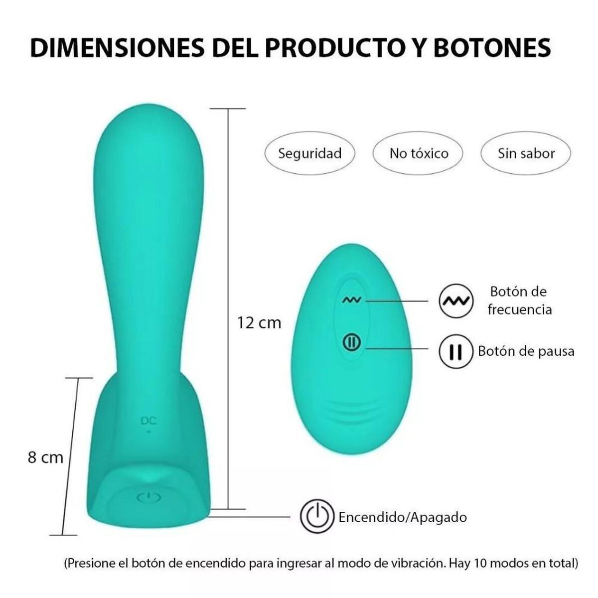 Vibrador Doble Anal Juguete Sexual a Prueba de Agua Winyi