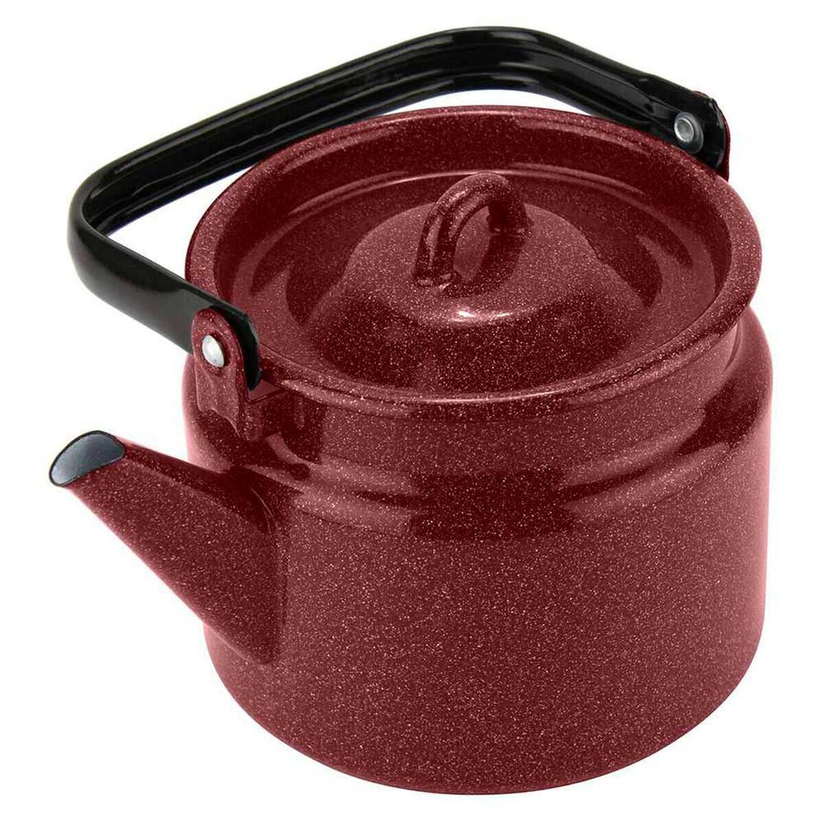 Tetera de Acero Vitrificado Fantuzzi Fundo Rojo 2 lt