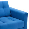 Set 2 Sofás Bodevir Retro 1 Cuerpo Felpa Azul
