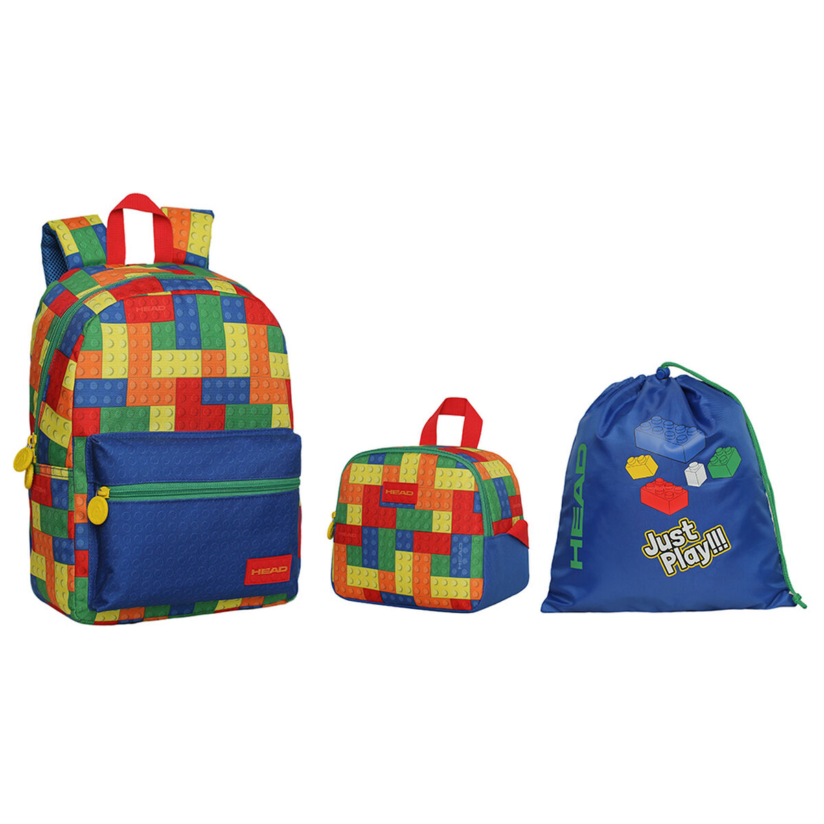 Pack Mochila Infantil, Estuche y Gymbag Head