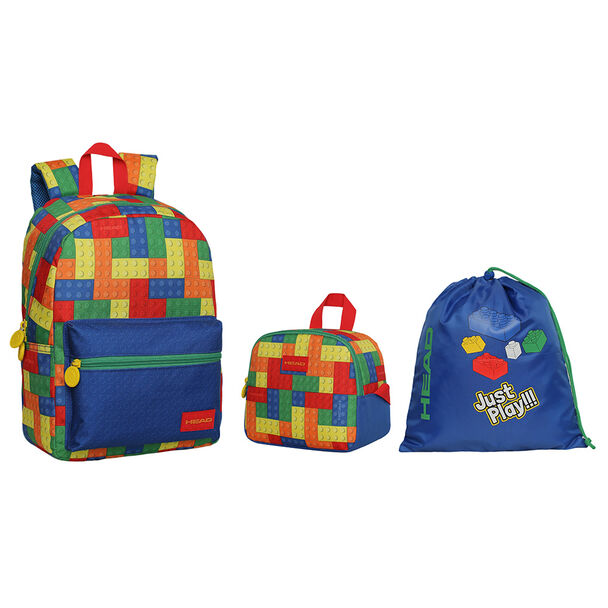 Pack Mochila Infantil, Estuche y Gymbag Head