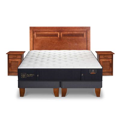 Imagen 1 del producto Cama Europea CIC Base Dividida King Premium + Respaldo + Veladores