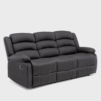 Sofá Daniels 8041SFFBK 3 Cuerpos Negro