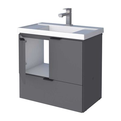 Imagen 2 del producto Vanitorio + Lavamanos Vekkahome Lis Gris