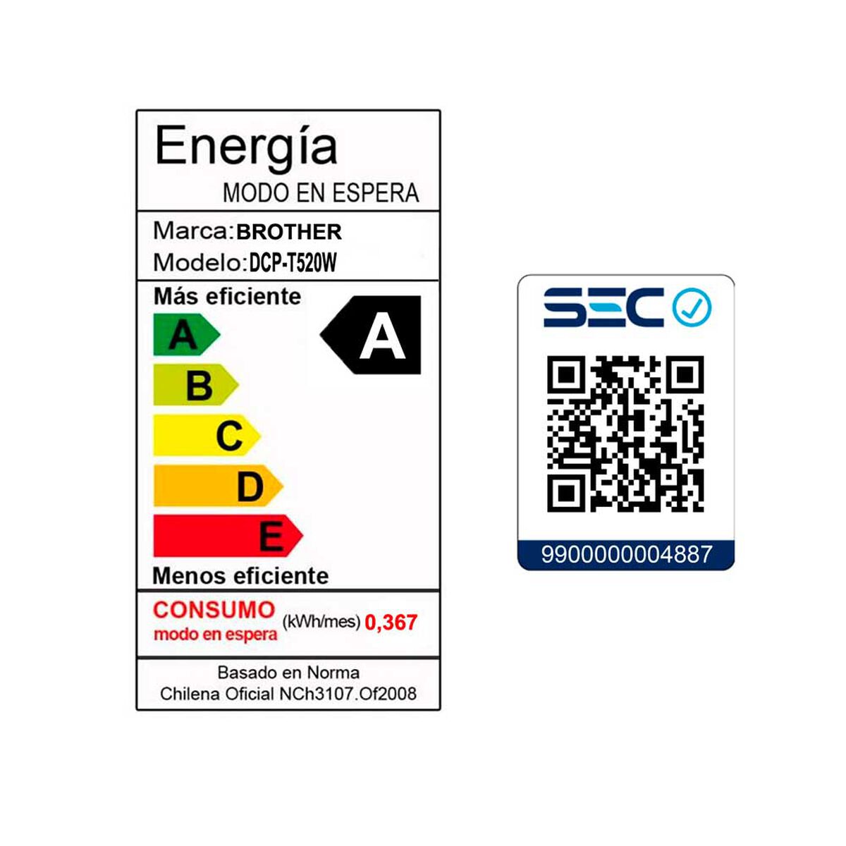 Multifuncional Brother Tinta Continua DCP-T520W Wi-Fi