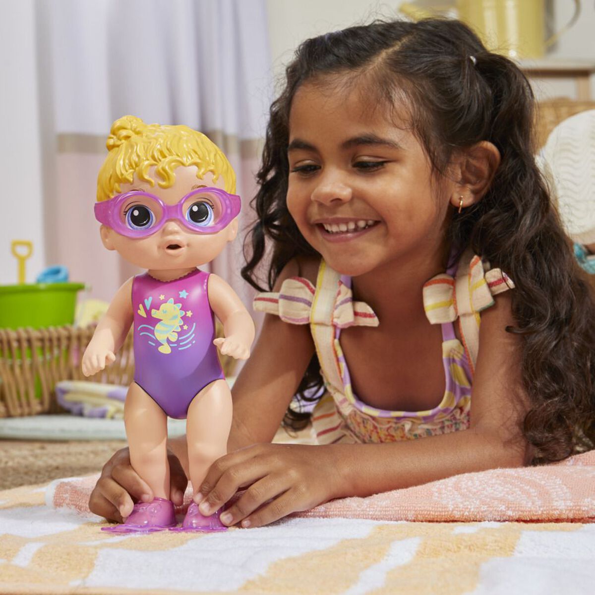 Muñeca Sunny La Nadadora Cabello Rubio Baby Alive