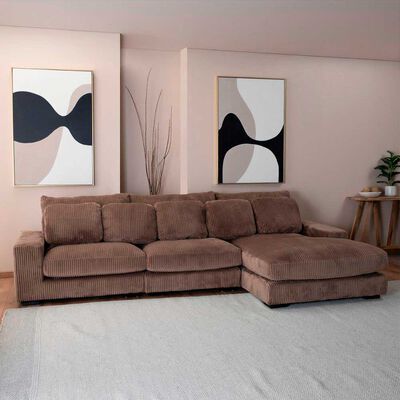Imagen 1 del producto Sofá Seccional Daniels KM991RBR 4 Cuerpos Café