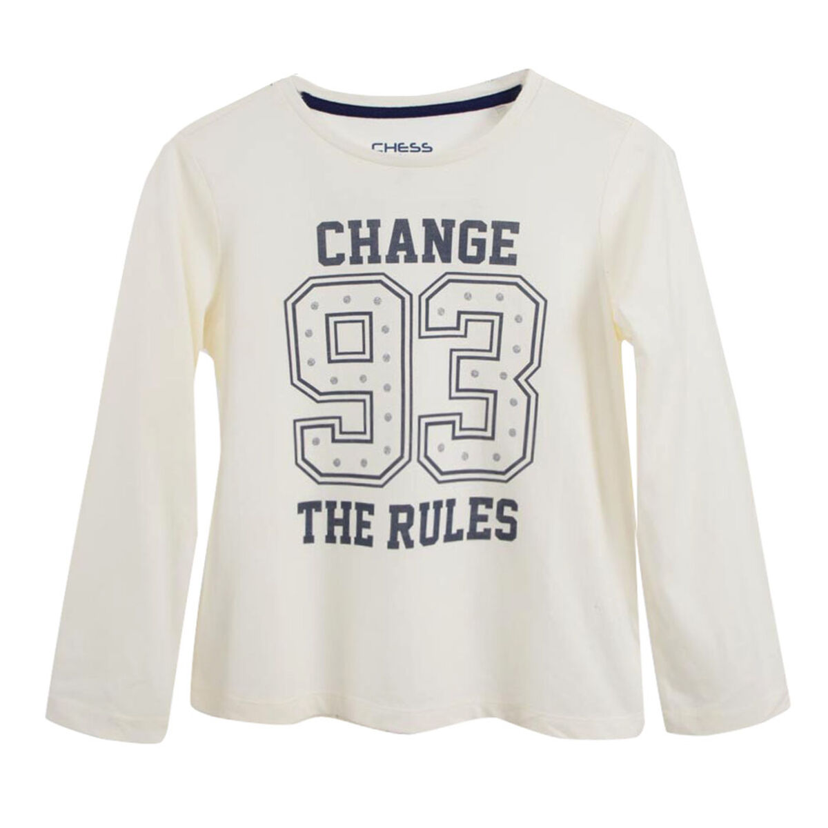 Polera Manga Larga Niña Chess
