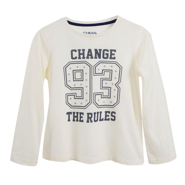 Polera Manga Larga Niña Chess