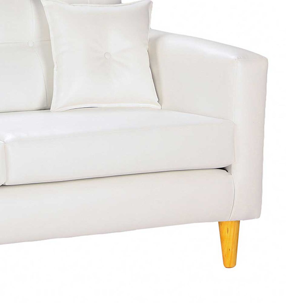 Sof&aacute; Bodevir New Retro PU 04 3 Cuerpos Blanco&nbsp;