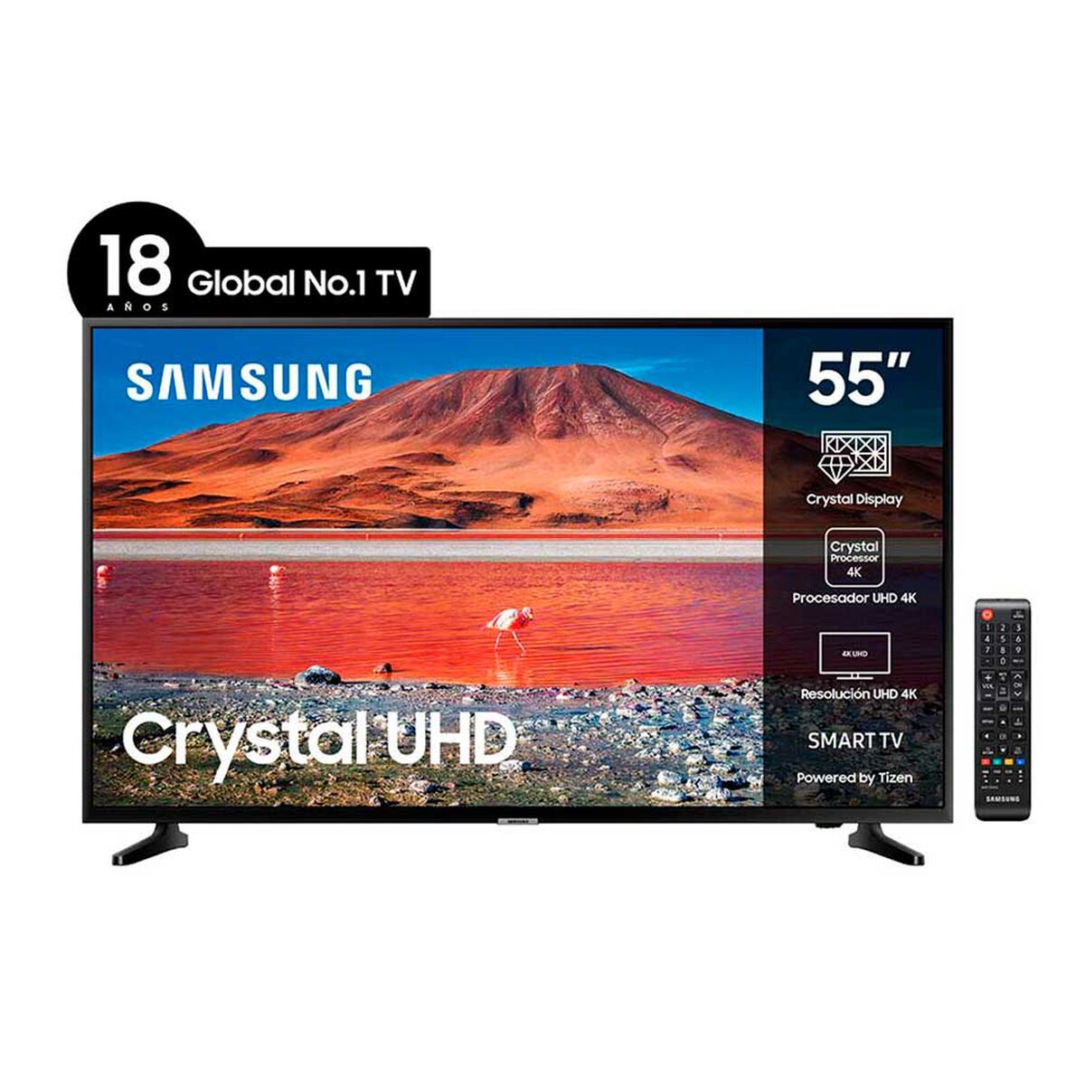 LED 55" Samsung TU7090 Smart TV Crystal 4K UHD