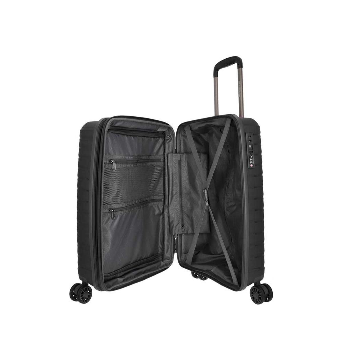 Maleta de Cabina Saxoline Titanium Negro 39 lt S