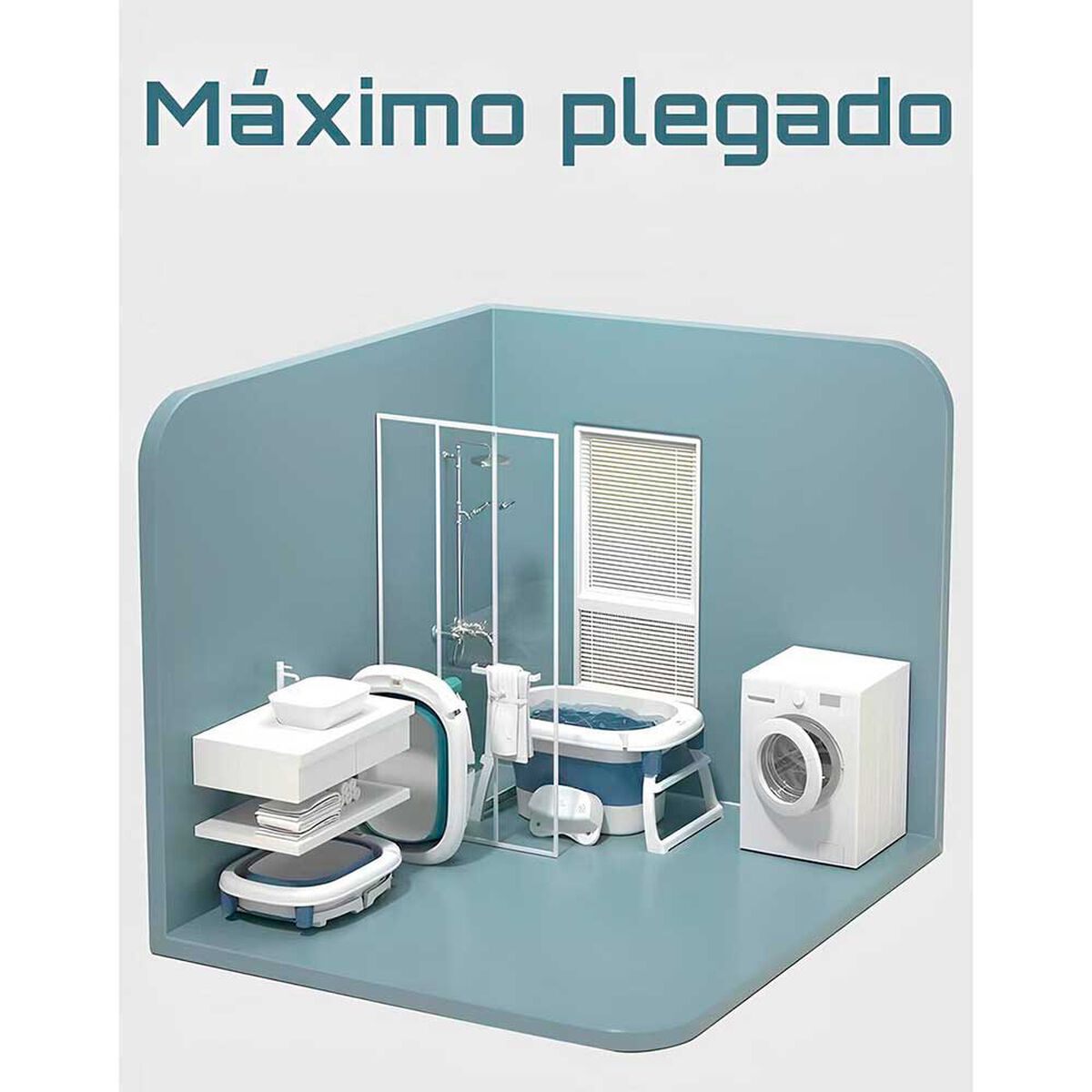 Bañera con Cojin Termómetro y más Accesorios Verde Lubabycas