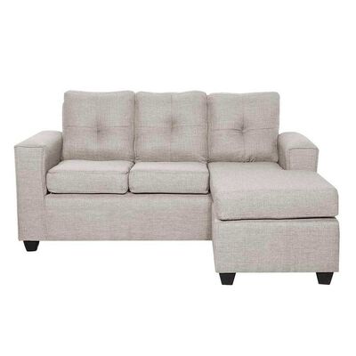 Sofá Seccional Black Factory Ranger 4 Cuerpos Crudo