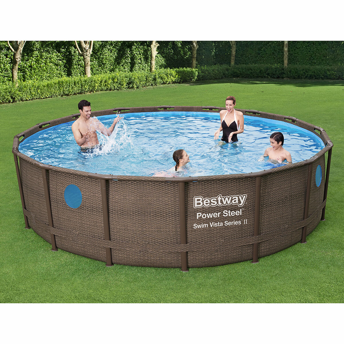Piscina Estructural Bestway de Rattan 488 Cm