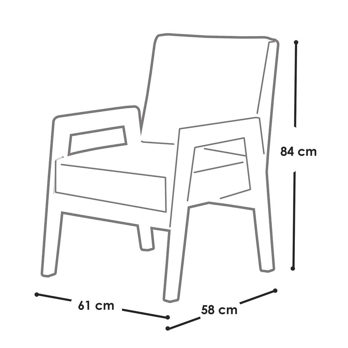 Sitial Latam Home Frankfurt 1 Cuerpo Blanco