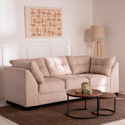 Sof&aacute; Muebles MPR Edimburgo 3 Cuerpos Beige